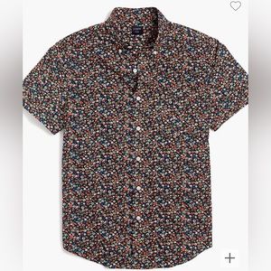 jcrew factory Printed slim flex casual short-sleeve shirt